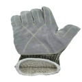 Hot Sale Anti Cut Kuh geteilt Leder verstärken Schnittfestigkeit Industrielle Sicherheitsarbeit Handschuhe